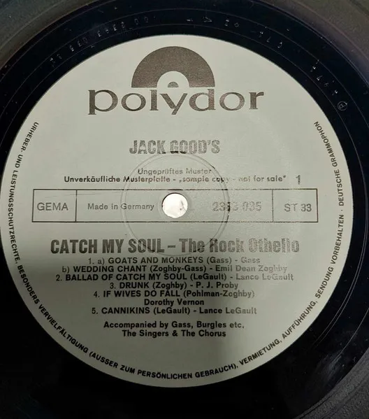 Catch My Soul - Live Original Cast Recording