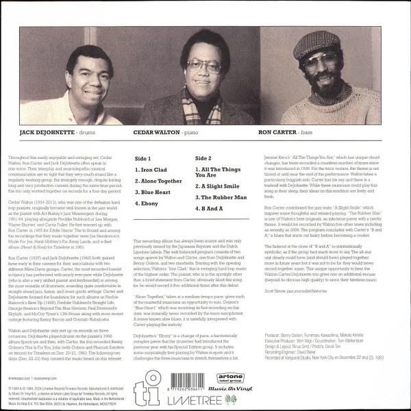 Cedar Walton / Ron Carter / Jack Dejohnette (180g)
