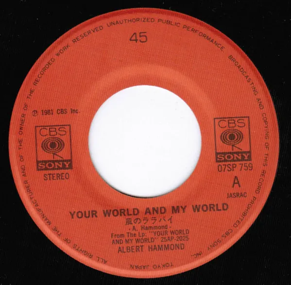 It Never Rains In Southern California / Your World And My World