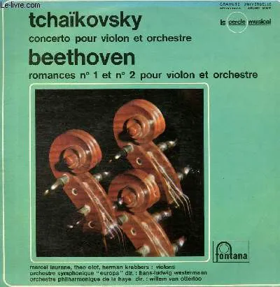 Concerto Pour Violon Et Orchestre / Romances N° 1 Et N° 2 Pour Violon Et Orchestre