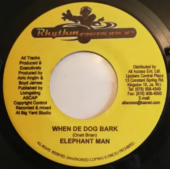 When  De Dog Bark