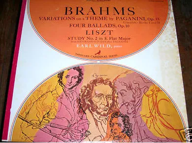 Brahms: Variations On A Theme By Paganini, Op. 35, Four Ballads, Op. 10 / Liszt: Study No. 2 In E Flat Major