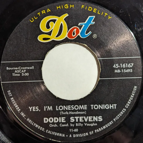 Yes, I'm Lonesome Tonight / Too Young
