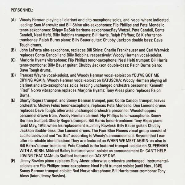 The Woody Herman Shows 1944-1946