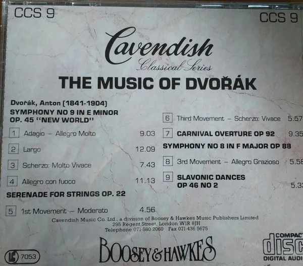 The Music of Dvořák