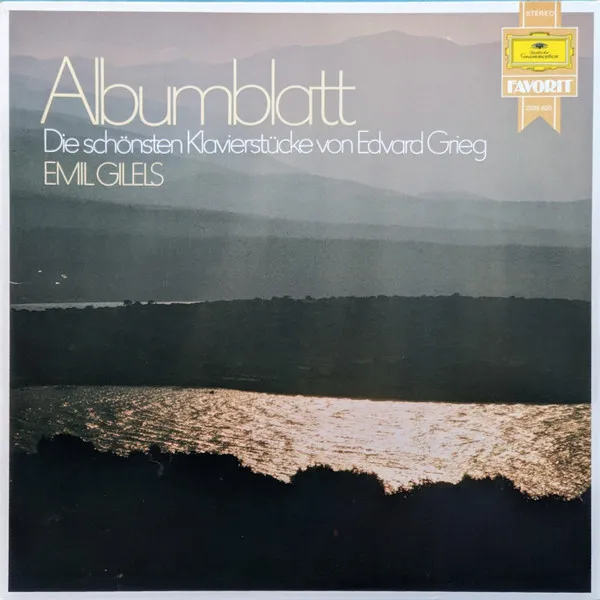 Albumblatt - Die Schönsten Klavierstücke Von Edvard Grieg