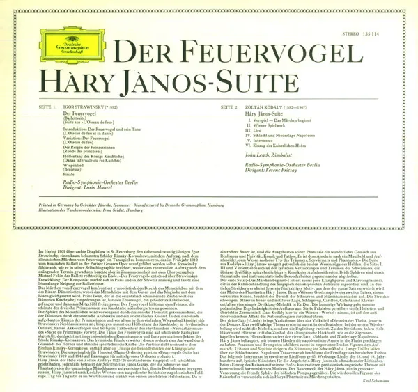 Der Feuervogel / Hàry Jànos-Suite