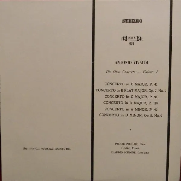 The Oboe Concertos -- Volume I
