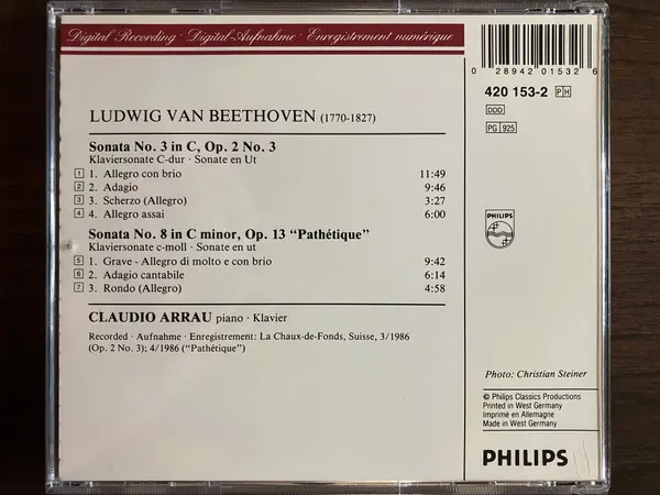 Piano Sonatas = Klaviersonaten Op.13 «Pathétique» & Op.2 No.3