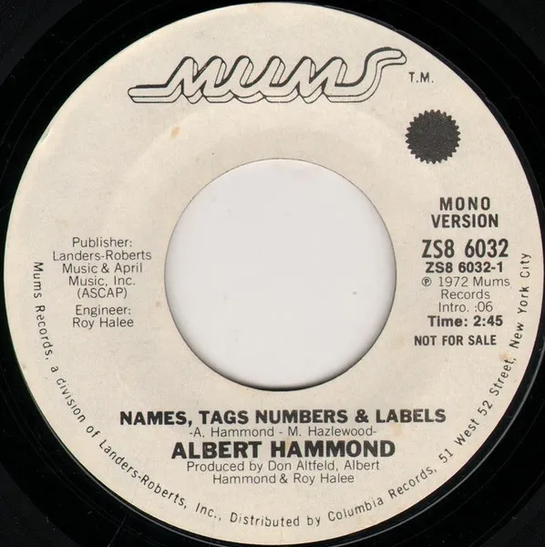 Names, Tags, Numbers & Labels