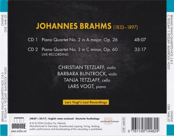 Johannes Brahms (1833-1897)