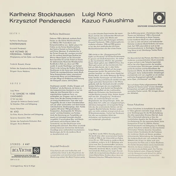 Kontrapunkte, Klagegesang Auf Die Opfer Von Hiroshima, Aus Dem Epitaph Für Federico Garcia Lorca, Hi-kyò