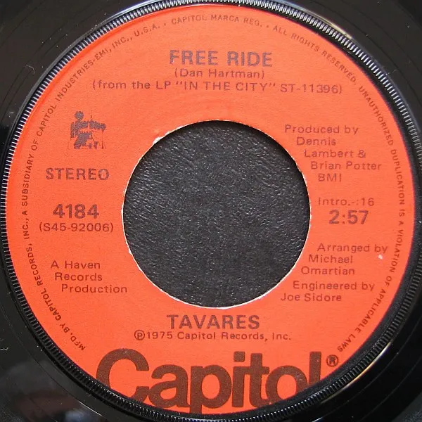 Free Ride / In The Eyes Of Love
