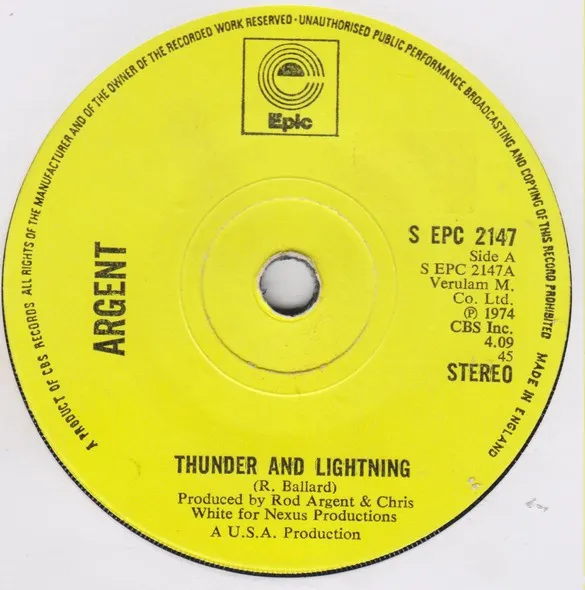 Thunder And Lightning