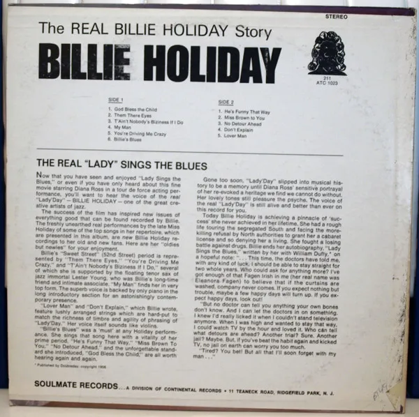 The Real "Lady Day" Sings The Blues