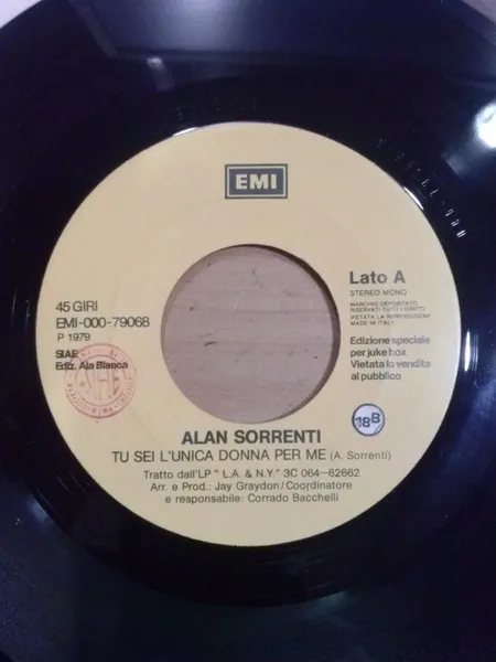 Tu Sei L'Unica Donna Per Me / L'Avventura