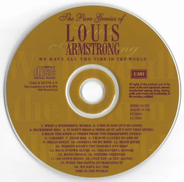 The Pure Genius Of Louis Armstrong: We Have All The Time In The World