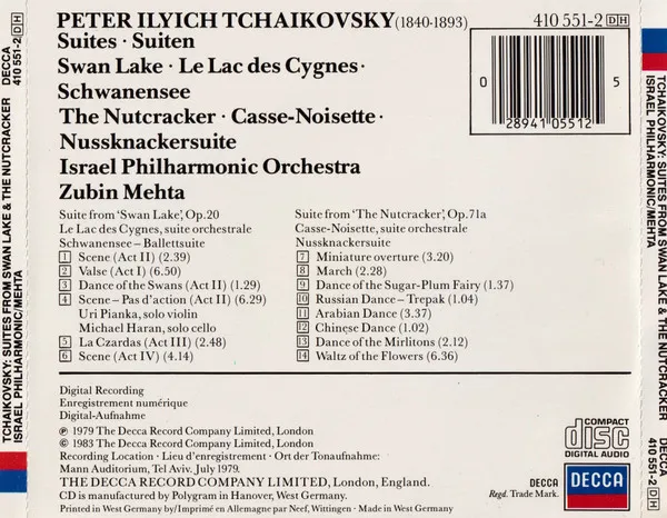 Suites From Swan Lake & The Nutcracker