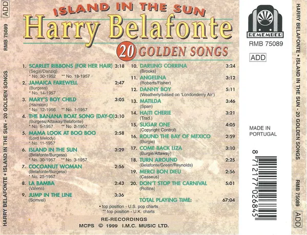 Island In The Sun - 20 Golden Songs