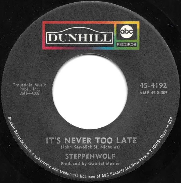 It's Never Too Late / Happy Birthday