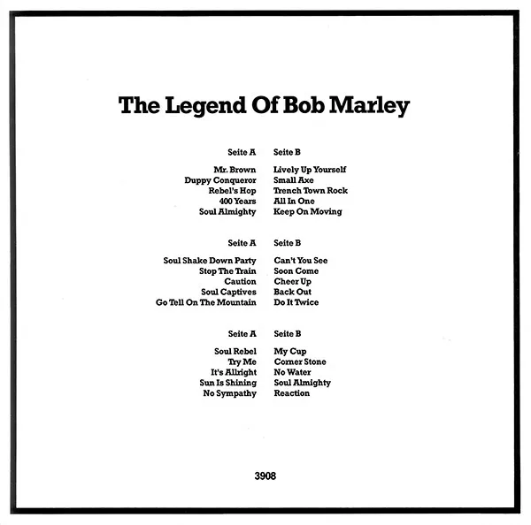 The Legend Of Bob Marley And The Wailers
