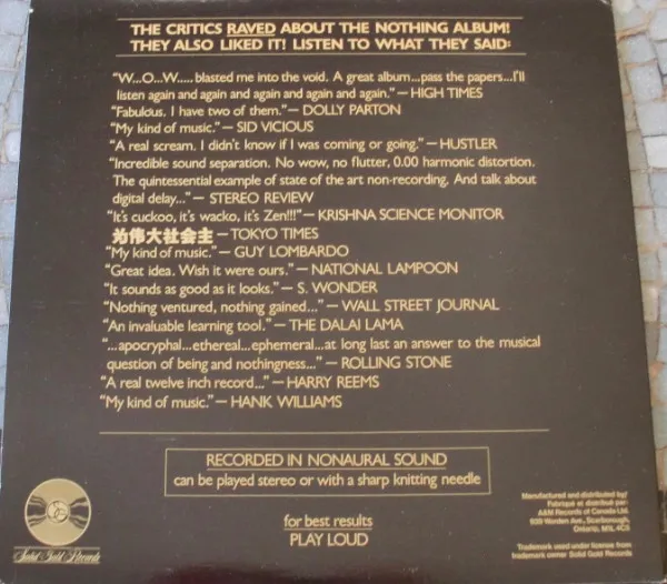 The Nothing Record Album