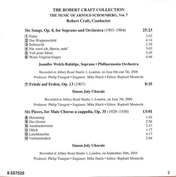 Six Songs For Soprano And Orchestra