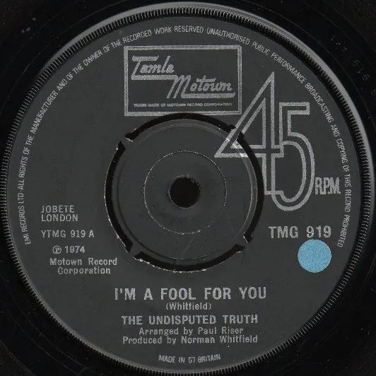 I'm A Fool For You / Mama I Got A Brand New Thing (Don't Say No)"