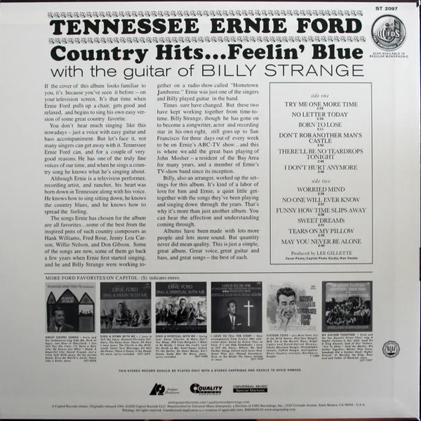 Country Hits...Feelin' Blue (180g)