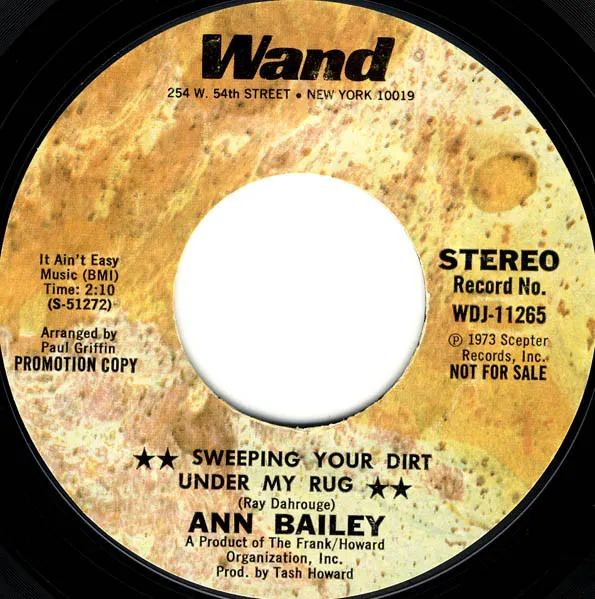 Sweeping Your Dirt Under My Rug