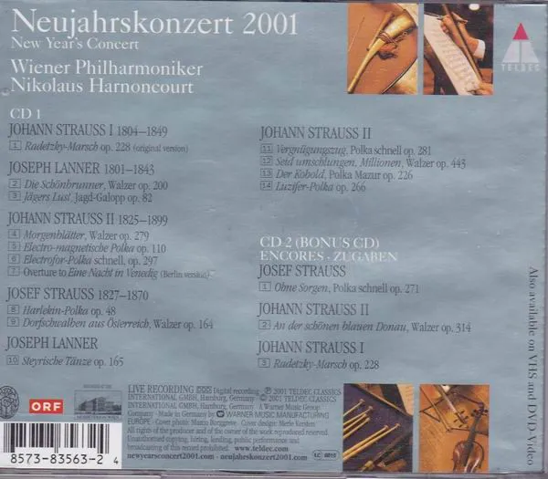 Neujahrskonzert 2001 · New Year’s Concert