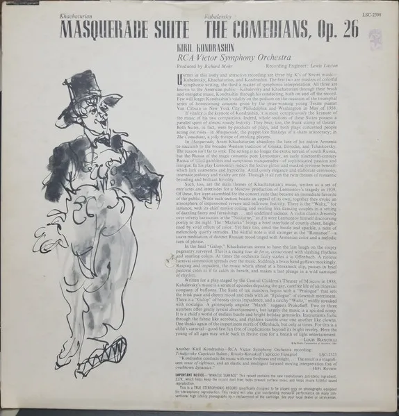 Masquerade Suite / The Comedians