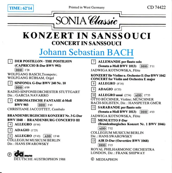 Konzert in Sanssouci