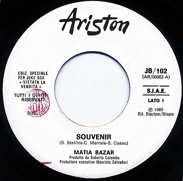 Souvenir / Tu Dimmi Un Cuore Ce L'Hai
