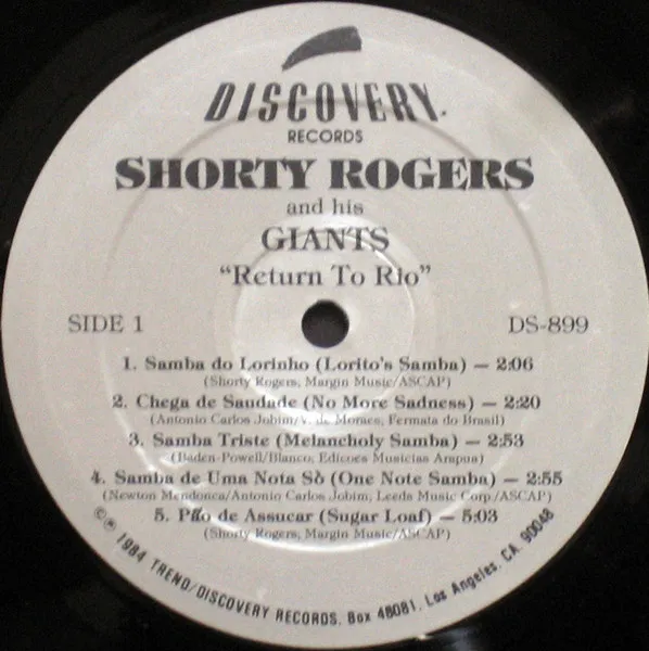 Shorty Rogers And His Giants