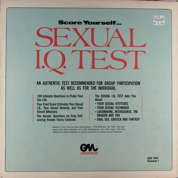 Score Yourself...Sexual I.Q. Test