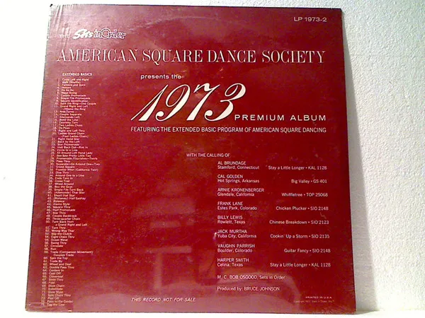 The 1973 Premium Album Featuring The Extended Basic Program Of American Square Dancing
