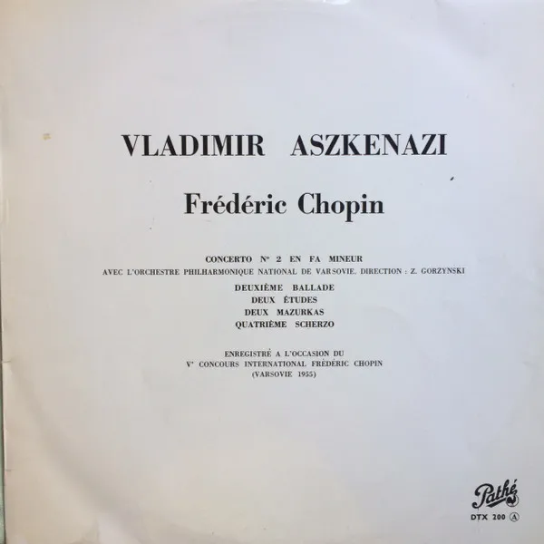 Ve Concours International Frédéric Chopin (Mars 1955)