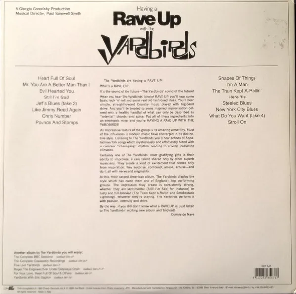 Having A Rave Up With The Yardbirds (The Definitive Edition)