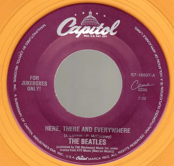 Here, There And Everywhere / Good Day Sunshine