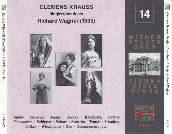 Clemens Krauss Dirigiert/Conducts Richard Wagner (1933)