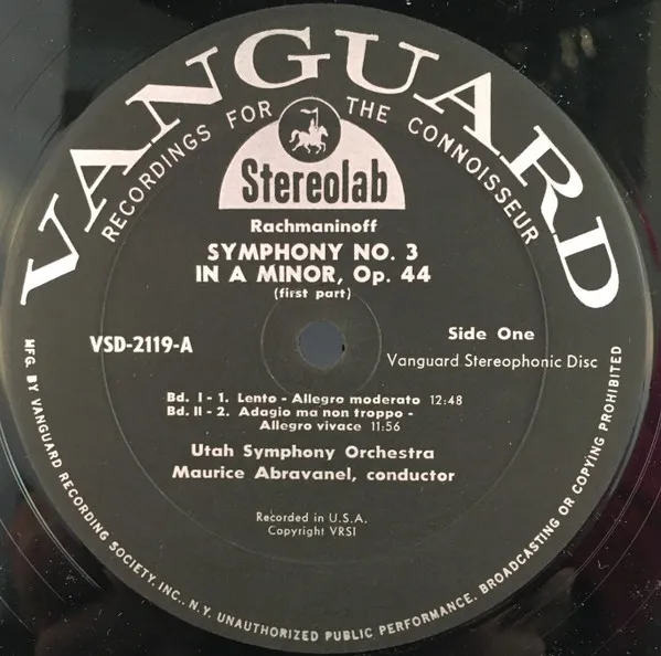 Symphony No. 3 In A Minor / Chanson Géorgienne