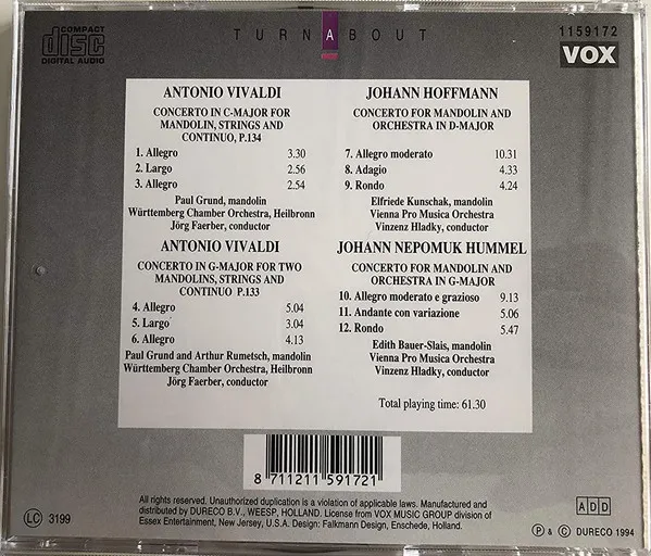 Mandolin Concertos