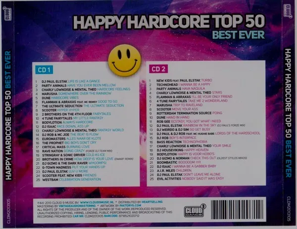 Happy Hardcore Top 50 - Best Ever