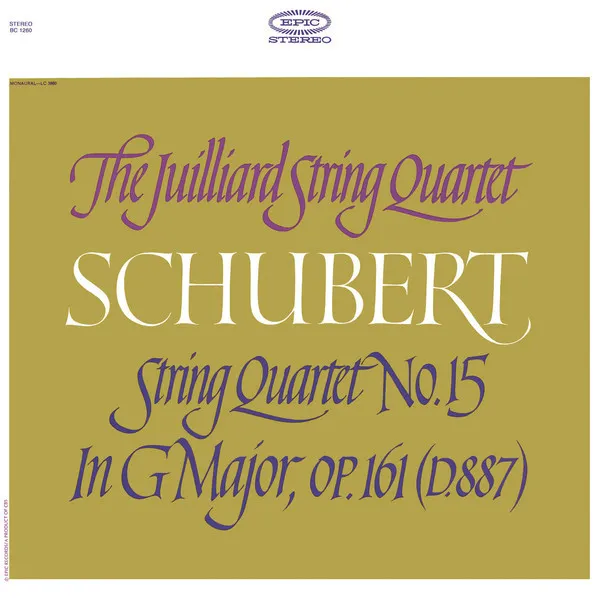String Quartet No.15 In G Major, Op.161 (D.887)