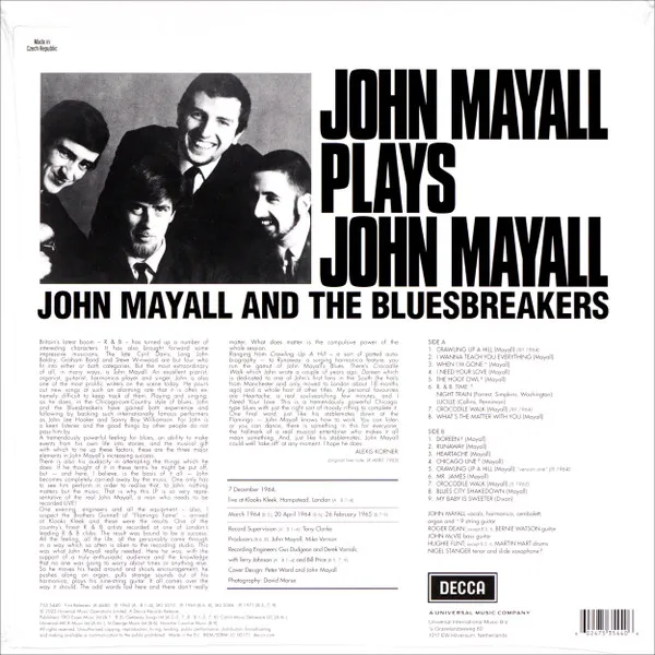 PLAYS JOHN MAYALL
