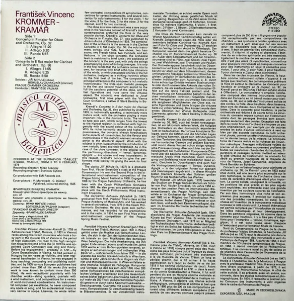 Oboe Concerto In F Major / Clarinet Concerto In E Flat Major
