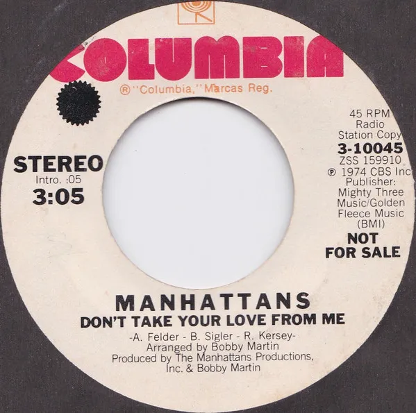 Don't Take Your Love From Me