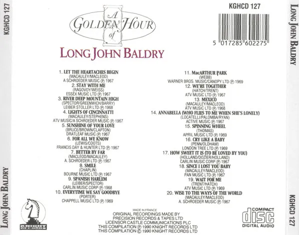 A Golden Hour Of Long John Baldry