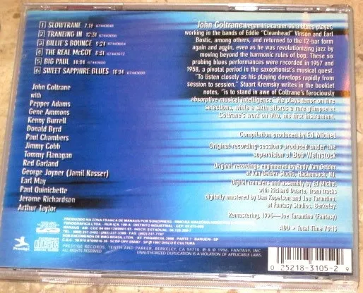 Blue Trane: John Coltrane Plays The Blues